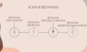 Rodzaje rezonansu: mechaniczny, elektryczny, optyczno-chemiczny i elektryczno-mechaniczny.