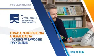 Nauczyciel pomaga dziecku w nauce, ilustrując, czy po terapii pedagogicznej można prowadzić rewalidację.