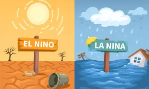 El Niño to susza i palące słońce, La Niña to ulewny deszcz i powodzie. Dwa skrajne zjawiska pogodowe.