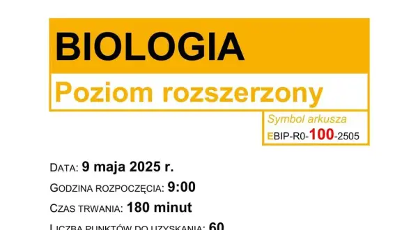 Kiedy biologia rozszerzona? Ważne daty i szczegóły egzaminu