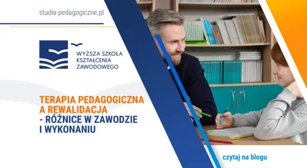 Nauczyciel pomaga dziecku w nauce, ilustrując, czy po terapii pedagogicznej można prowadzić rewalidację.