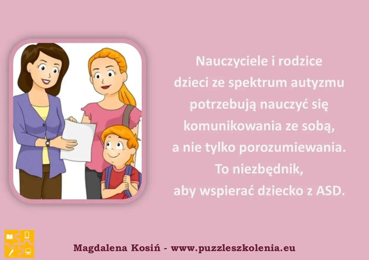 Oligofrenopedagog może prowadzić zajęcia rewalidacyjne z dzieckiem autystycznym, wspierając komunikację i porozumiewanie.