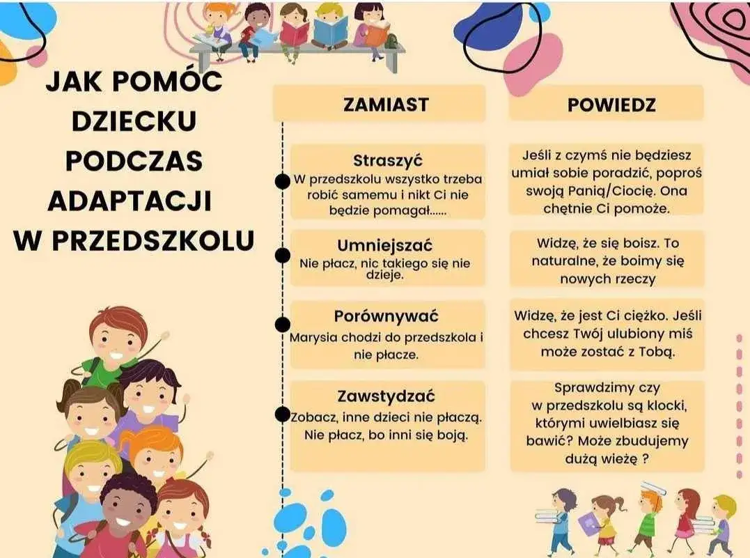 Zdjęcie Zajęcia adaptacyjne z rodzicami w przedszkolu - jak wspierać dziecko?